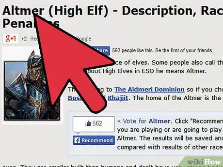 Imagen titulada Play a Templar in Elder Scrolls Online Step 2