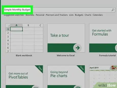 Imagen titulada Make a Spreadsheet in Excel Step 9