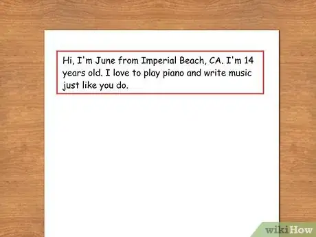 Imagen titulada Write Fan Mail Step 1
