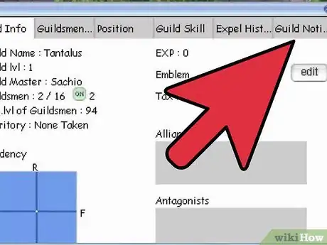 Imagen titulada Create a Guild in Ragnarok Online Step 11
