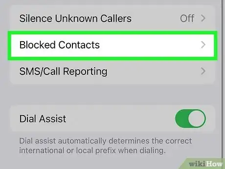 Imagen titulada Unblock a Number on an iPhone Step 4