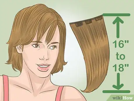Imagen titulada Wear Extensions with Short Hair Step 1