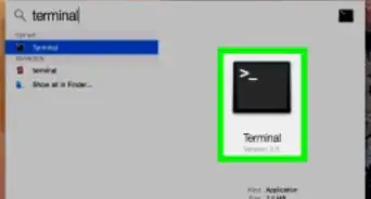 abrir una ventana de "Terminal" en Mac