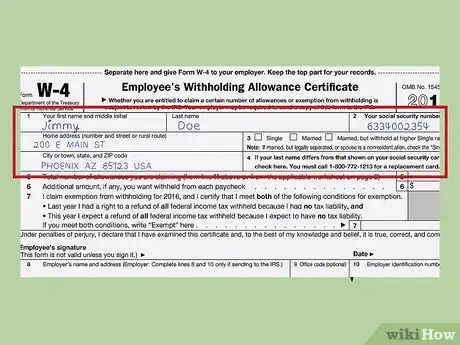Imagen titulada Fill Out a W 4 Step 11