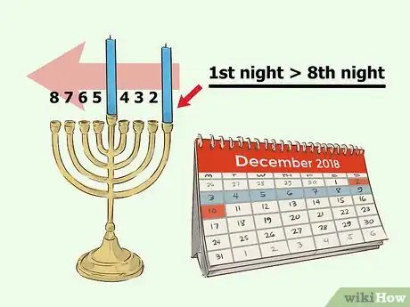 Imagen titulada Light a Chanukah Menorah Step 4