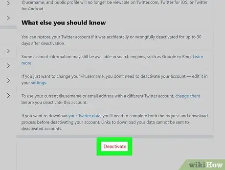 Imagen titulada Delete a Twitter Account Step 5