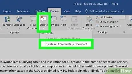 Imagen titulada Hide or Delete Comments in Microsoft Word Step 10