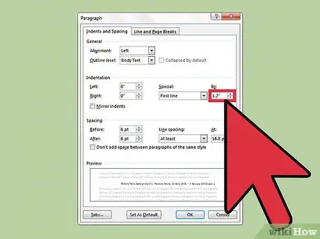 Imagen titulada Indent the First Line of Every Paragraph in Microsoft Word Step 4