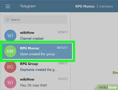 Imagen titulada Invite Someone to a Group on Telegram on PC or Mac Step 3