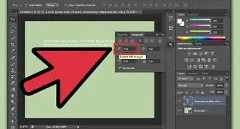 justificar texto en Photoshop