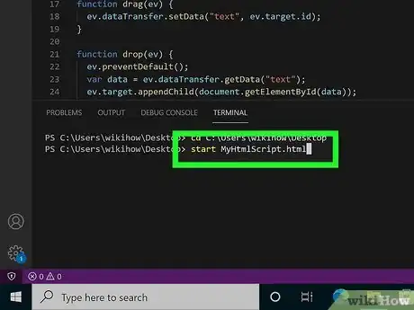 Imagen titulada Run a HTML File in Visual Studio Code Step 8
