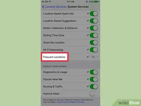 Imagen titulada Clear Your Frequent Location History on an iPhone Step 5