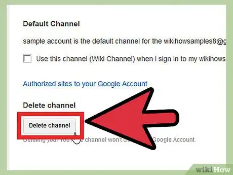 Imagen titulada Delete a YouTube Account Step 9