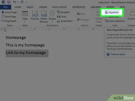 Imagen titulada Make a Website With Word Step 11