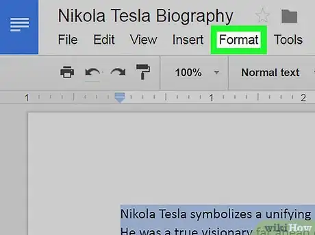 Imagen titulada Double Space in Google Docs Step 3