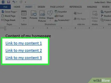 Imagen titulada Make a Website With Word Step 16