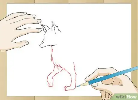Imagen titulada Draw a Realistic Wolf Step 4