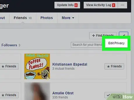 Imagen titulada Hide Your Number of Friends on Facebook on a PC or Mac Step 5