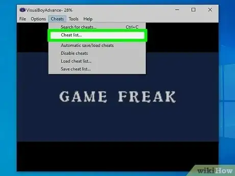 Imagen titulada Use Gameshark Codes on Visualboy Advance Step 21