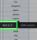 ordenar alfabéticamente en Documentos de Google