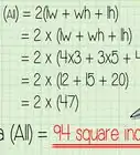 calcular la superficie del área de un prisma rectangular
