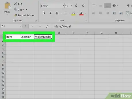 Imagen titulada Make a Spreadsheet in Excel Step 3