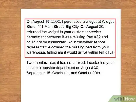 Imagen titulada Write a Letter Asking for a Refund Step 7