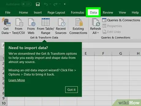 Imagen titulada Activate Power Query in Excel 2016 Step 3