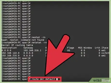 Imagen titulada Add or Change the Default Gateway in Linux Step 3
