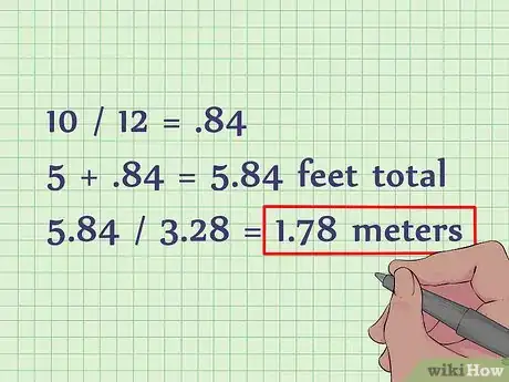 Imagen titulada Convert Feet to Meters Step 3