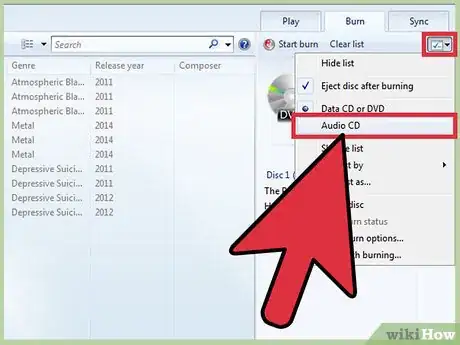 Imagen titulada Burn Music to an Audio CD Step 5