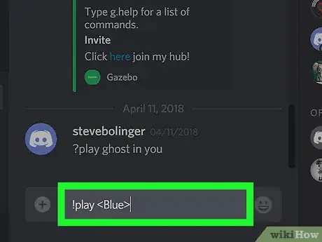Imagen titulada Play Music in Discord on PC or Mac Step 10