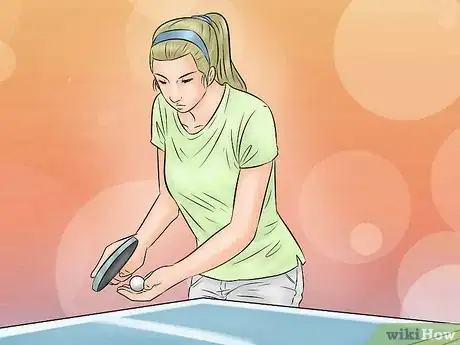 Imagen titulada Serve a Ping Pong Ball With a Topspin Step 5
