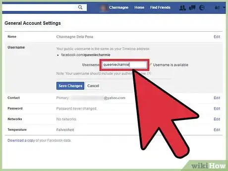 Imagen titulada Make a Personalized Facebook URL Step 5