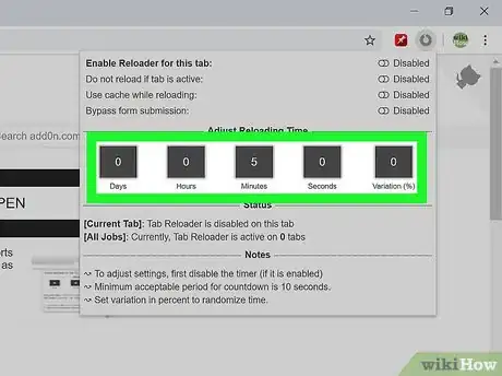 Imagen titulada Auto Refresh in Chrome Step 5