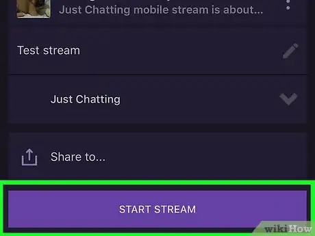 Imagen titulada Start Streaming on Twitch on iPhone or iPad Step 9