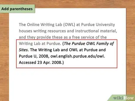 Imagen titulada Cite a Website Using MLA Format Step 14