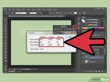 Imagen titulada Justify Text in Photoshop Step 13