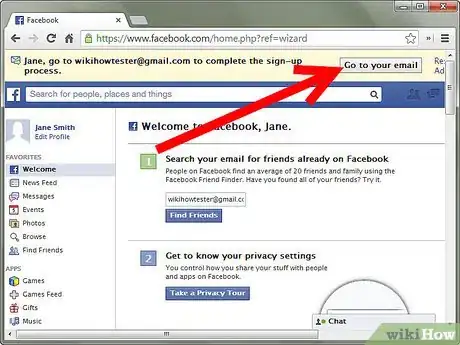 Imagen titulada Create a Facebook Profile Step 2