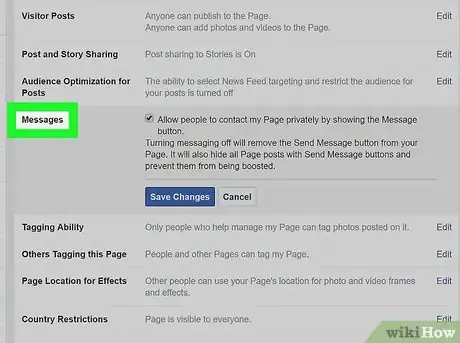 Imagen titulada Send a Message from a Facebook Page Step 3