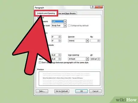 Imagen titulada Indent the First Line of Every Paragraph in Microsoft Word Step 2