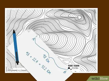 Imagen titulada Measure a Straight Line Distance Using a Topo Map Step 10