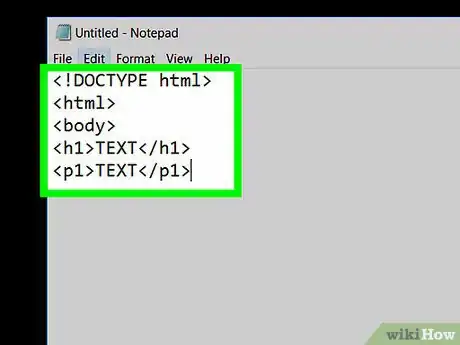 Imagen titulada Create a Simple CSS Stylesheet Using Notepad Step 6