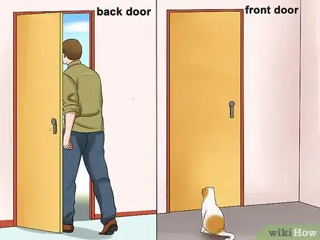 Imagen titulada Keep a Cat from Running out the Door Step 1