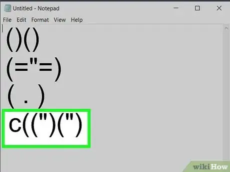 Imagen titulada Make a Bunny by Typing Characters on Your Keyboard Step 50