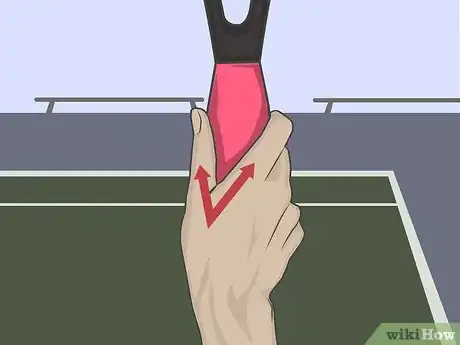 Imagen titulada Hit a Flat Serve in Tennis Step 01