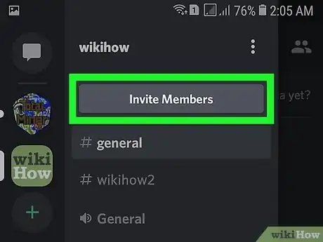 Imagen titulada Invite People to a Discord Server on Android Step 4