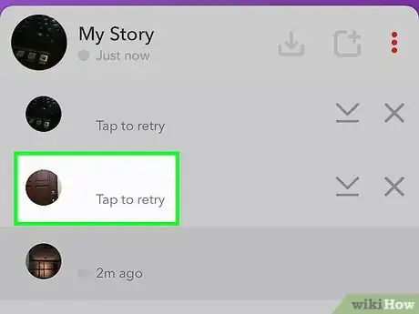 Imagen titulada Add Multiple Pictures to a Snapchat Story Step 12