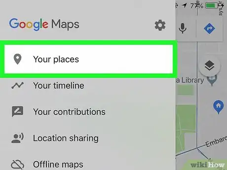 Imagen titulada Remove Saved Places on Google Maps on iPhone or iPad Step 3