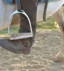 sentarse en el caballo durante un galope sostenido